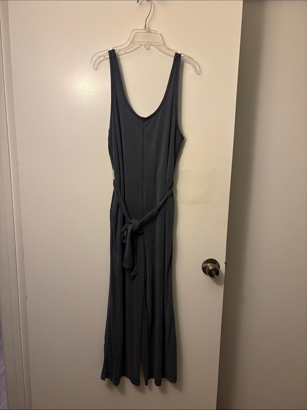 lululemon athletica Sleeveless Wide-Leg Jumpsuit in Charcoal Gray
